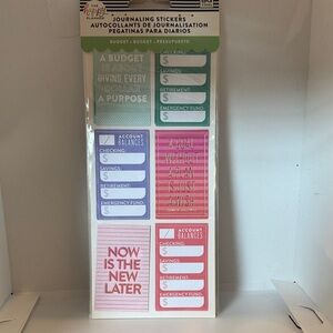 The Happy Planner Budgeting Sticker Set - Teal, Pink, Red